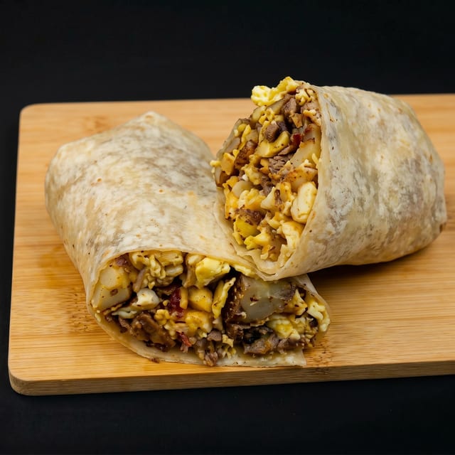 Bacon, Potato & Cheese Burrito.