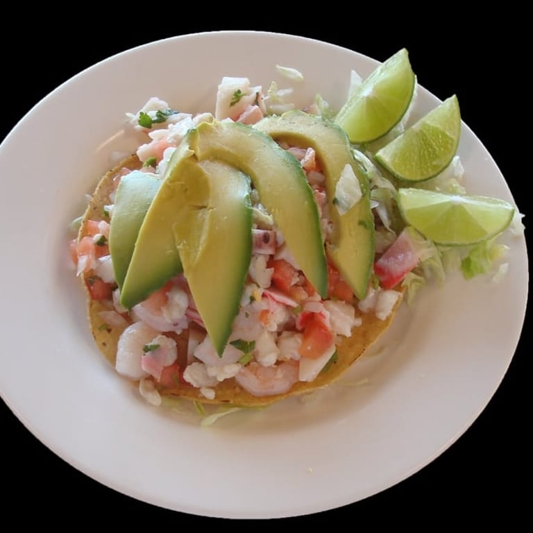 Ceviche Tostada Delight